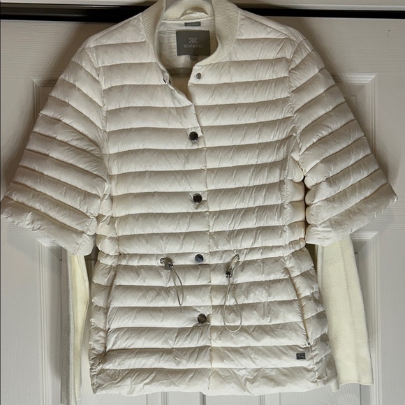 Soia & Kyo Jackets & Blazers - Skye Soia & Kyo Cream Half Sleeve Coat Size Medium